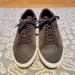 Allen Edmonds Courtside Sneakers in Gray Suede (9D)